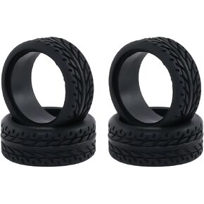 4pcs 1/28 RC إطارات Car Drift ، إطارات قبضة عالية محاكاة إطارات سباق الإطارات المقيدة لـ 1/28 CART MOSQUITO MINI-Z MR03 IW04M AWD AMZ MINI-Q RC CAR MARGERT (4PCS-NARROW)