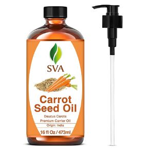 زيت ناقلة الحلبة من SVA Organics - نقي 100%، طبيعي، غير مكرر، معصور على البارد بدرجة علاجية مع قطارة زجاجية ممتازة لتغذية البشرة والعناية بالشعر وتدليك الجسم والعلاج العطري