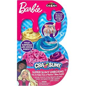 Barbie Cra-Z-Slimy Super Super Supery Supery Slime ، مزيج وصنع أطنان من Barbie Slime للأعمار 6 وما فوق