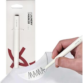 EFM10 Laundry Marker, Permanent Fabric Marker, Black, 1.00mm, Water-Based Formula, Non-Smearing, Washable After 30 mins