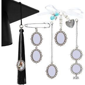 8pcs تخرج التخرج سحر صور التذكارات سحر ، سحر صورة التخرج لزخارف هدايا Cap و Gown