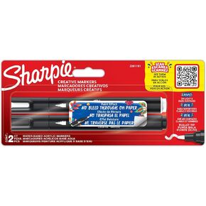 علامة أكريليك Sharpie ، طرف مستدير ، قطعتان bls