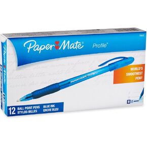 Paper Mate Mate Profile Retractable Poins ، Bold (1.4mm) ، Black ، 2 Count