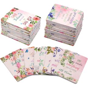 48pcs Mini Floral Inspirational Notepads Pocket Books ، Happy Journal Notebooks bulk for Party Favors Office School Home Home Home Gift Supplies (48pcs8styles ، floral