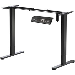 Electric Standing Desk Base Workstation,Stand up Legs Height Adjustable,Ergonomic Sit Stand Riser Frame for 39 to 63 inch Table Tops,White