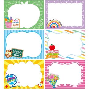 210 Pcs Teacher Appreciation Name Tag Stickers Thank You Teacher Gift Tags Labels Teacher Name Labels for Graduation Classroom Teachers Day Party Gift Crafts Décor (Teacher)