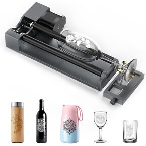 Utka Rotary for Laser Engraver ، 360 ° y-axis rows kit for a1 ، l8 ، jl9 ، x1 ، k10 ، l6 ، jl3 pro ، JL7 machines ، rolling block للكائن الأسطواني ، زجاج النبيذ ، زجاجة ، تابعين ، كأس ترموس