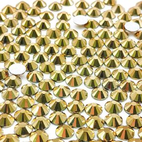 Professional 1440pcs SS16 Aurora Green Flat Back Rhinestones - Multi-Purpose Glue Fix Diamantes for Wedding Decor, Nail Design, DIY Crafts (3.8-4mm) in Kuwait