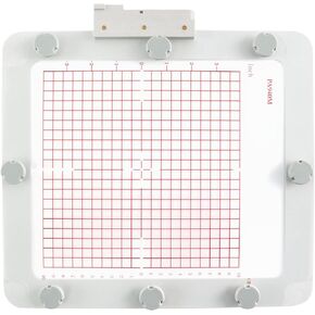 MagnaHoop Magnetic Hoop for Husqvarna Viking Designer Diamond Deluxe Royale, Ruby Deluxe, Topaz 50 30 20, Pfaff Creative Sensation Pro, Metal Magnet Embroidery Machine Sash Frame (8x8-PA940M)