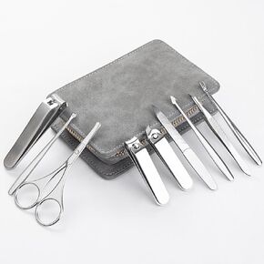 Manicure Kit, Okom Manicure Set, Travel Essentials Nail Kit, Includes Nail Clippers, Nail File and Pedicure Tools for Feet Pedicure Kit, Gifts for Men and Woman, Grooming Kit(19Pcs)