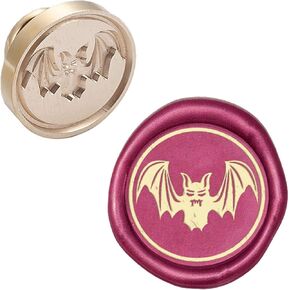CRASPIRE HALLOWEEN WAX SEAL SEAL HEAD استبدال BAT 25MM خمر ختم شمع الرؤوس فقط لا يوجد مقبض لدعوات الزفاف هالوين عيد الميلاد بطاقات حفلات الحفلات