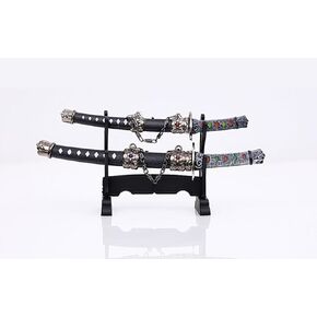 Mini Katana Letter Opener Set- Samurai Sword Letter Opener with Stand - Anime Japanese Swords Letter Openers Display Stand (2)