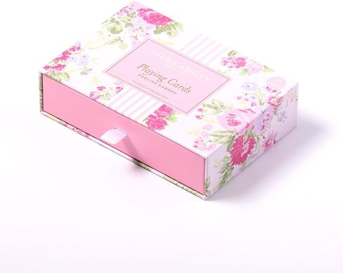 Laura Ashley Heirloom Cottage Playing Cards – Set of 2 Standard Card Decks in Elegant Storage Box – Vintage-Inspired Floral Poker & Bridge Cards – Gift for Women & Card Enthusiasts in Saudi Arabia