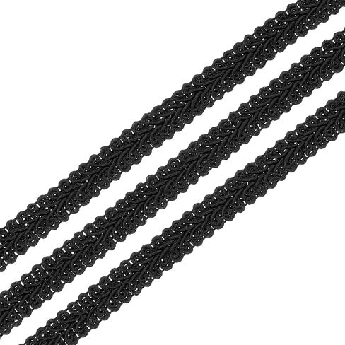 uxcell gimp braid trim ، 15 ياردة × 3/8 "(11 ملم) تقليم المفروشات للستائر لإكسسوارات الخياطة الحرفية DIY ، الوردي in Kuwait
