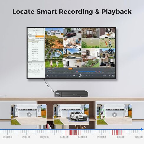 Hiseeu 4K 8 Channel H.265+ DVR Security Digital Video Recorder Advanced 8MP DVR with Person Vehicle Detection for CCTV Security Camera,AHD/TVI/CVI/CVBS/IPC,Remote Access,No Monthly Fee,No Hard Drive in Saudi Arabia