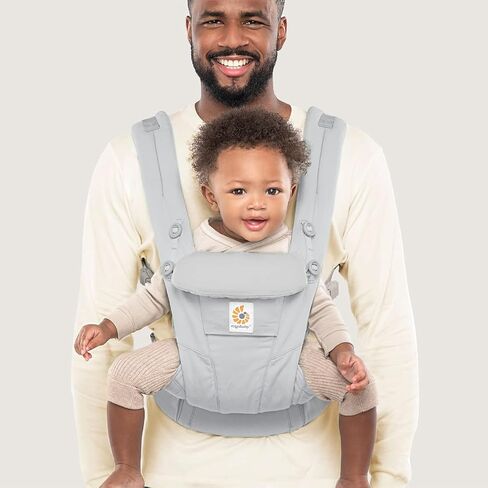 Ergobaby Omni Dream All Carry Positions SoftTouch Cotton Baby Carrier with Enhanced Lumbar Support (7-45 Lb), Natural Linen in Kuwait