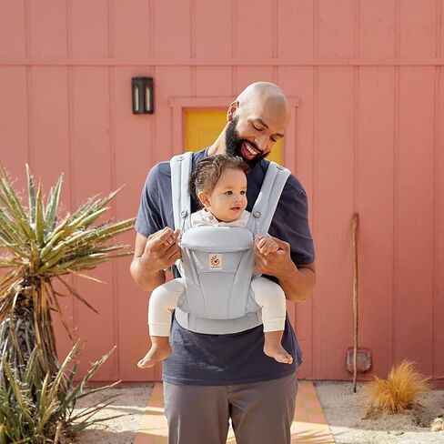 Ergobaby Omni Dream All Carry Positions SoftTouch Cotton Baby Carrier with Enhanced Lumbar Support (7-45 Lb), Natural Linen in Kuwait
