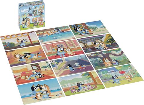 Spin Master Games, Bluey Puzzles 12-Pack, Jigsaw Puzzles for Preschoolers, Ages 4 & Up in Saudi Arabia