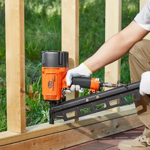 NR2183 Framing Nail Gun 2-Inch up to 3-1/4-Inch Plastic Strip Framing Nails Pneumatic Nailer 21 Degree Aluminum Magazine in Saudi Arabia
