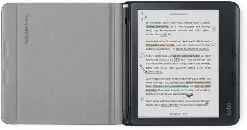 Kobo Libra Colour SleepCover Case | Garden Green Basic | Sleep/Wake Technology | Vegan Leather | Compatible with 7 Inch Kobo Libra Colour eReader in Kuwait