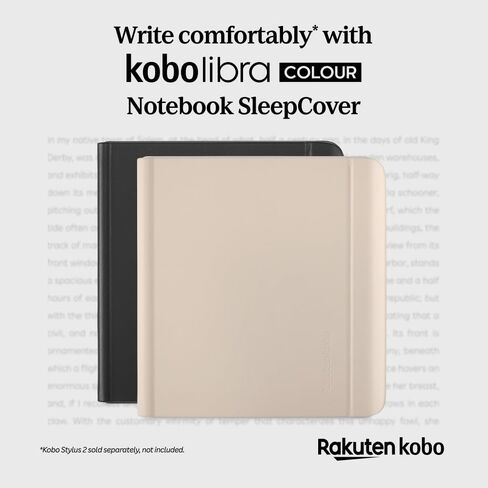Kobo Libra Colour SleepCover Case | Garden Green Basic | Sleep/Wake Technology | Vegan Leather | Compatible with 7 Inch Kobo Libra Colour eReader in Kuwait