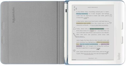 Kobo Libra Colour SleepCover Case | Garden Green Basic | Sleep/Wake Technology | Vegan Leather | Compatible with 7 Inch Kobo Libra Colour eReader in Kuwait