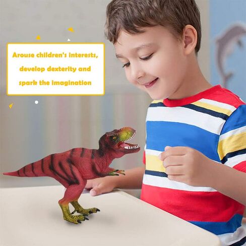Jurassic Dinosaur Figure - Realistic T-Rex Toys, Simulation Action Figure Model for Children's Gifts in Saudi Arabia