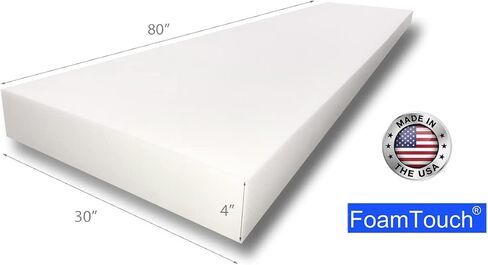 وسادة رغوة الرغوة ، وسادة الرغوة عالية الكثافة 2 "ارتفاع × 30" عرض × 80 "طولها في الولايات المتحدة in Kuwait