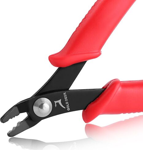 حبة الجرجر السجائر المجوهرات الجريئة Plier Micro Tube حبات 5 "مع الربيع مستقيمة المجوهرات عقص الأداة تجريمة الجزيرة لمدة 2 مم و 3 مم المجوهرات صنع الحرف اليدوية DIY in Kuwait