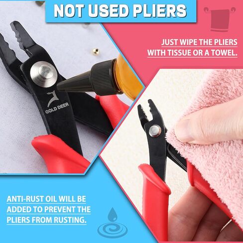 حبة الجرجر السجائر المجوهرات الجريئة Plier Micro Tube حبات 5 "مع الربيع مستقيمة المجوهرات عقص الأداة تجريمة الجزيرة لمدة 2 مم و 3 مم المجوهرات صنع الحرف اليدوية DIY in Kuwait