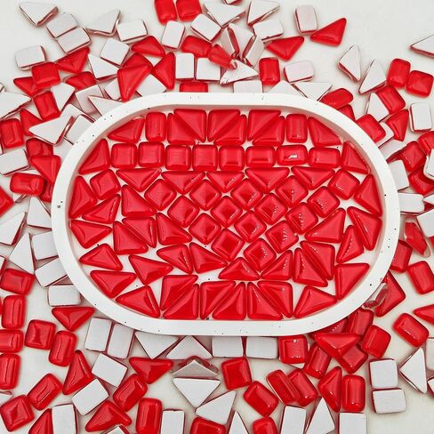 500g/1.1lb Crystal Glass Mosaic Tiles,Glass Mosaic Pieces for Crafts,Irregular Mosaic Pieces for Home Decoration or DIY Crafts,Mosaic Making Supplies. (Mixed Color) in Saudi Arabia