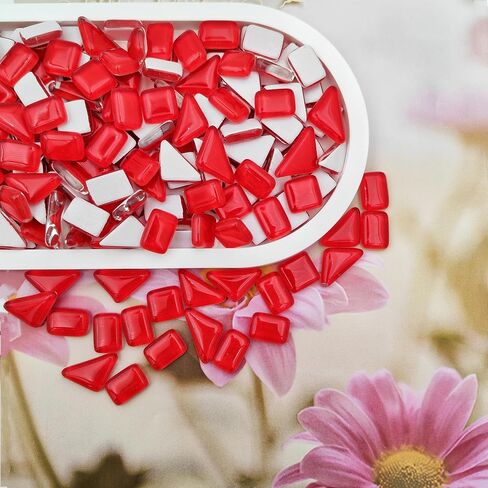 500g/1.1lb Crystal Glass Mosaic Tiles,Glass Mosaic Pieces for Crafts,Irregular Mosaic Pieces for Home Decoration or DIY Crafts,Mosaic Making Supplies. (Mixed Color) in Saudi Arabia