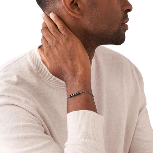 Emporio Armani Men's Silver Stainless Steel Chain Bracelet (Model: EGS3041040) in Saudi Arabia