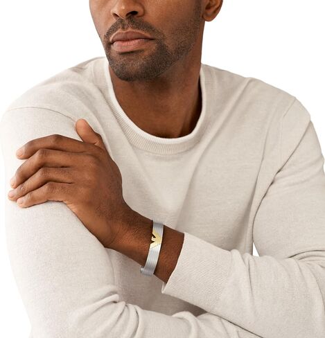Emporio Armani Men's Silver Stainless Steel Chain Bracelet (Model: EGS3041040) in Saudi Arabia