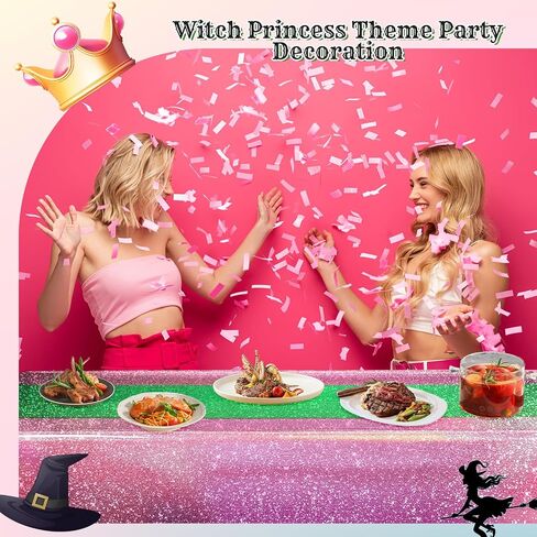 Oudain 3 Pcs Kpop Theme Party Purple & Pink & Silver Iridescent Party Tablecloth 54 x 108 Inch Plastic Rectangle Tablecloth Waterproof Table Cover for Kpop Theme Birthday Decoration in Kuwait