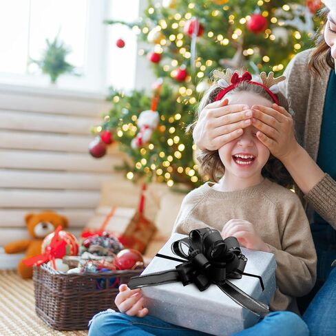 20 Pieces 5 inches Pull Bow Ribbon Bow Ribbon Gift Wrap Bows for Presents, Gift Baskets, Birthday Parties, Flower Baskets, Bouquets, Festivals Decorations（Gold、Silver、Red、Black） in Kuwait