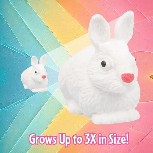 الحيوانات الأليفة تنمو عيد الفصح للحيوانات الأليفة للأطفال- 1 pk- هاتش الحيوانات المفاجئة التي توسع 5-6x في الأرنب- الفرخ أو البط- بديل الحلوى والفتحة سلة- اجعل الخاص بك مطاردة الزبال القادمة مميزة للغاية! in Kuwait