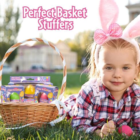 الحيوانات الأليفة تنمو عيد الفصح للحيوانات الأليفة للأطفال- 1 pk- هاتش الحيوانات المفاجئة التي توسع 5-6x في الأرنب- الفرخ أو البط- بديل الحلوى والفتحة سلة- اجعل الخاص بك مطاردة الزبال القادمة مميزة للغاية! in Kuwait