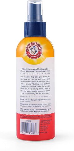 ذراع ومطرقة لحيوانات الحيوانات الأليفة كولونيا رذاذ عطر الحيوانات الأليفة للكلاب مع مزيل الروائح الصودا الخبز ، وردة ورش التفاح الحلو معطرة الكلب ، 6 أوقية in Kuwait