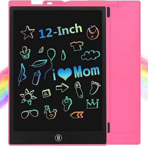 12-Inch LCD Writing Tablet for Kids Doodle Board, Electronic Sketch Drawing Tablet Drawing Pad Activity Games Drawing Board, LEYAOYAO Toddler Travel Learning Toy - Gift for 3-6 Years Old Girl Boy in Saudi Arabia