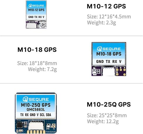 M10-18 Mini FPV GPS Module with Upgraded 10th Generation Chip Ceramic Antenna Fast Satellite Positioning Ubx GPS for FPV Racing Drones More Position Modes in Saudi Arabia