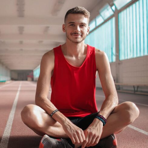 Sumind 100 Pcs Motivational Quote Silicone Wristbands Bulk Colored Inspirational Rubber Bracelets Stretch Unisex Wristbands for Women Men Graduation Gifts, 20 Styles(Bright Colors) in Kuwait