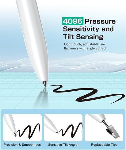 EMR Stylus Compatible with Remarkable 2, Replacement Digital Pen with Eraser, for Samsung/Wacom/Onyx EMR Devices-with 5 Pen Tips in Saudi Arabia