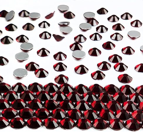 ss10 Transparent Glass Rhinestones Flatback, 50 Gross 2.8 mm Unfoiled Clear Flat Back Crystals Stones for DIY Crafts, Tumblers, Shoes in Saudi Arabia