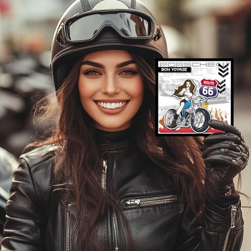 GLOBLELAND Motorcycle Woman Clear Stamps for Scrapbooking Tire Track Flame Silicone Stamps Helmet Checkered Flag Transparent Stamp for Card Making DIY Embossing Journaling in Saudi Arabia
