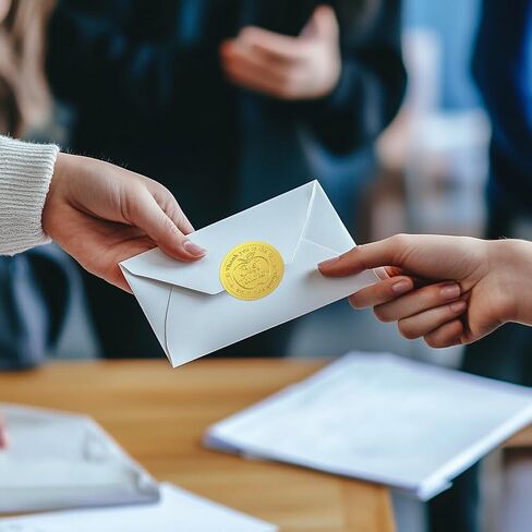 Gold Foil Sticker Seal Embossed Success and Crown 2 Inch 100Pcs, Self Adhesive Gold Around Embossing Medal Sticker for Certificate Paper, Student Reward, Award, Envelope Seal in Kuwait