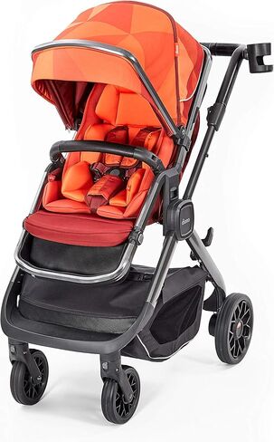 Diono Quantum2 3-in-1 Multi-Mode Stroller for Baby, Infant, Toddler Stroller, Car Seat Compatible, Adaptors Included, Compact Fold, XL Storage Basket, Black Cube in Kuwait