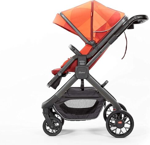 Diono Quantum2 3-in-1 Multi-Mode Stroller for Baby, Infant, Toddler Stroller, Car Seat Compatible, Adaptors Included, Compact Fold, XL Storage Basket, Black Cube in Kuwait