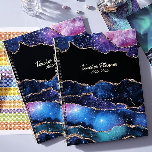 Teacher Planner 2026-2027, Lesson Plan Book 2026-2027, JUL 2026 - JUN 2027, Teacher Lesson Plan Book, School Schedules Academic Planner, 8.5" x 11", Colorful Monthly Tabs, Back Pocket in Kuwait