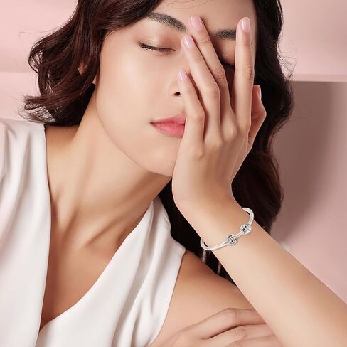 ليتل ميرميد صدف قنديل البحر استرخى سحر المعلقات الخرز للنساء أساور القلائد 925 فضة حُليات المجوهرات هدية in Kuwait